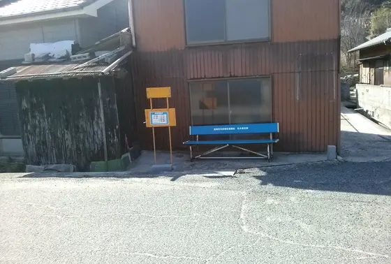 島の中の巡回バス
