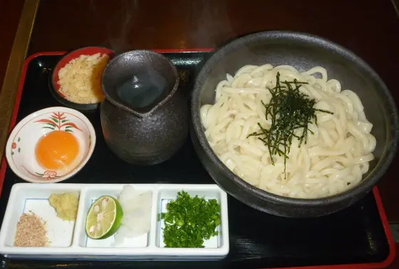 釜揚げうどんと天ぷら！