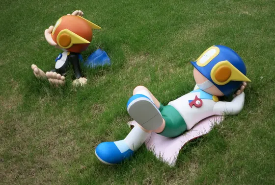 パーマンがお昼寝中