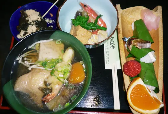 ヨモギにゅうめんセット