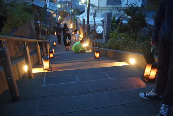 ろうそくが灯っていることも…♪