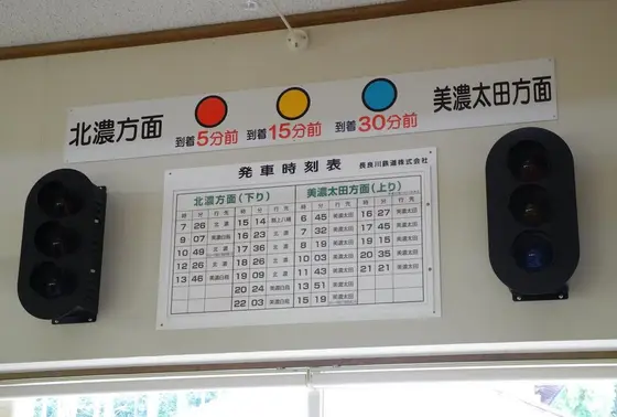 列車の接近お知らせ信号