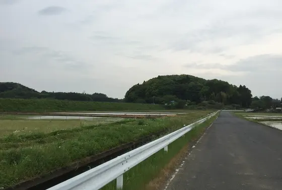 うっすらと残るお城の痕跡