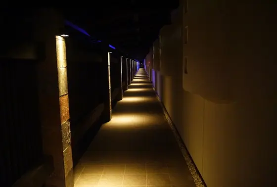 各部屋の入口の廊下