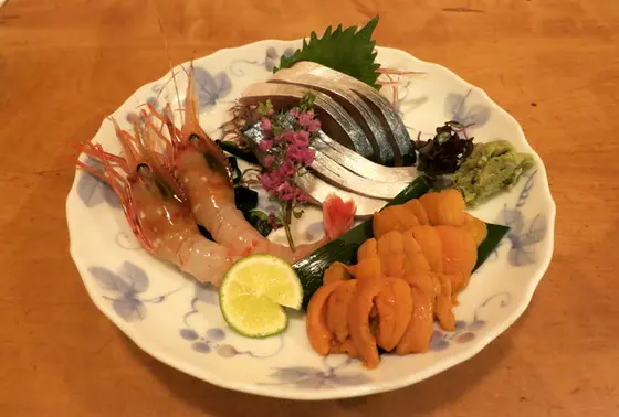 お刺身の盛り合わせも