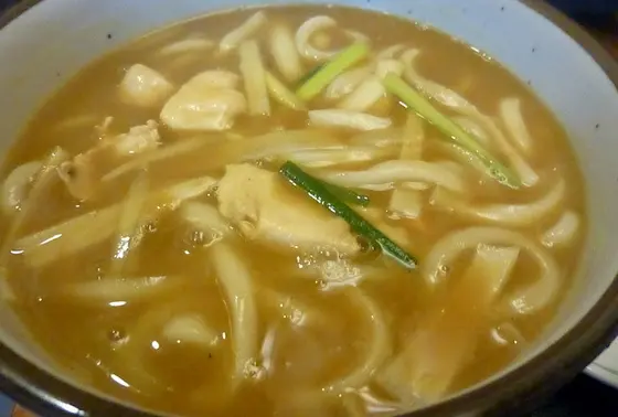 おすすめはカレーうどんの豚肉ダブル！