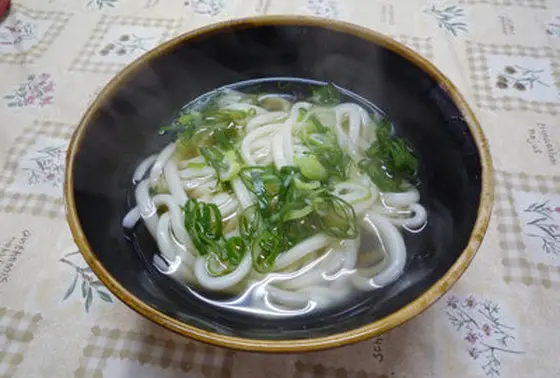 かけうどん。