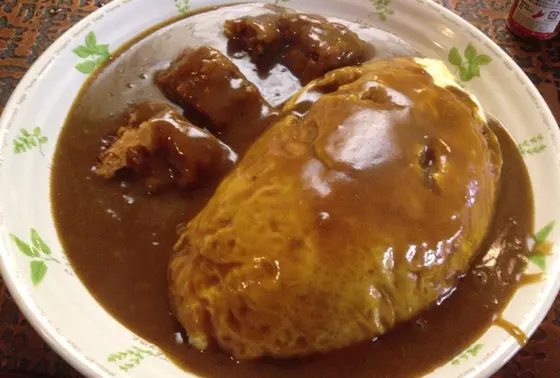 オムカツカレー