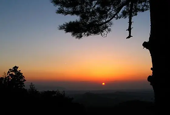 夕日