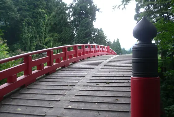 復元された布橋