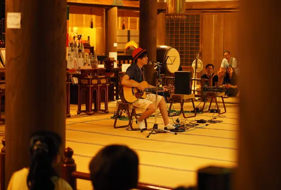 本堂では演奏会も♫