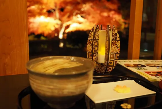抹茶と紅葉のコラボｗ