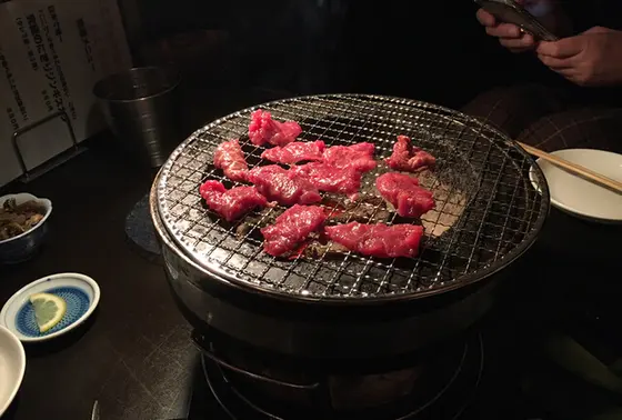 焼肉は炭火で