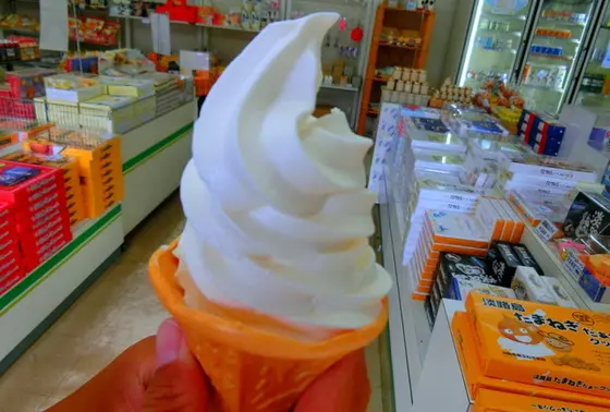 濃厚ソフトクリーム　350円