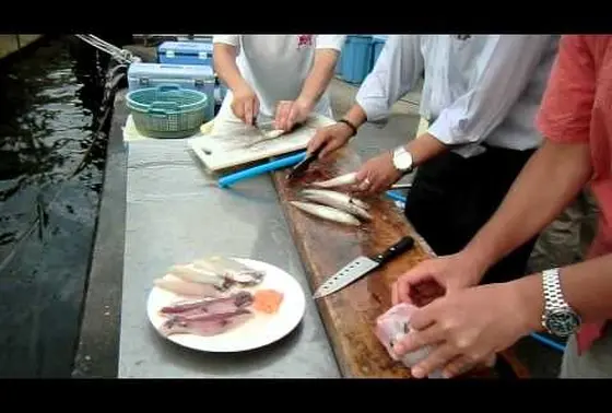 調理中
