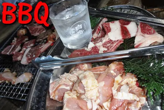 夏場はそうめん流しも