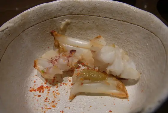 目のあたりの軟骨焼き