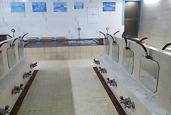 湯上りはポカリをぐいっと！