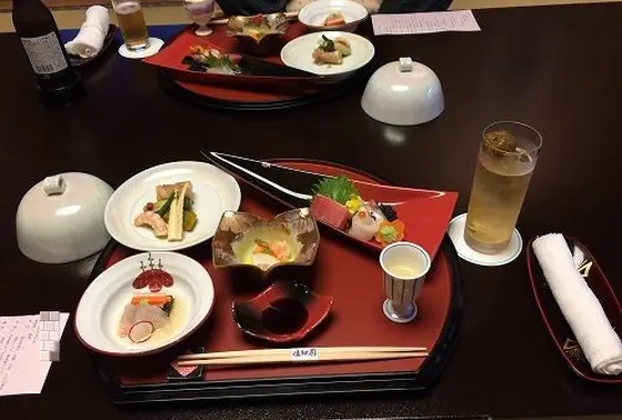 温泉の料理はおいしい！