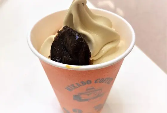 珈琲のソフトクリームもあり