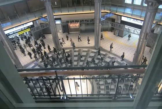 客室窓からの風景