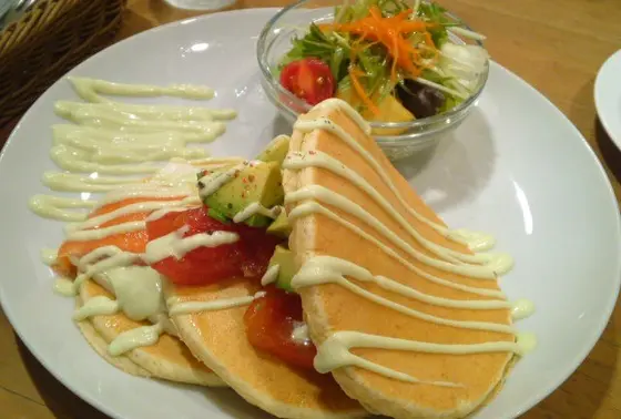 食事系パンケーキも充実
