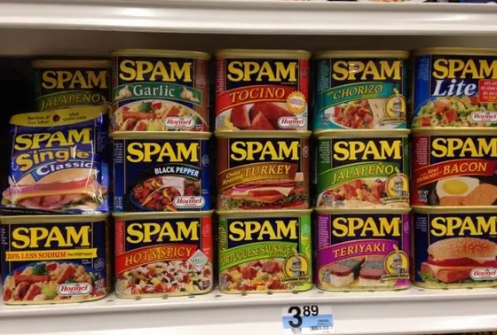 いろんな種類のSPAMが！