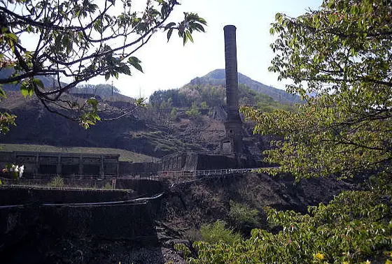 足尾銅山精錬所跡地