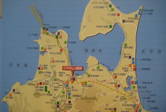 各地に遺跡が