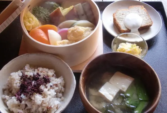 天然素材のランチ