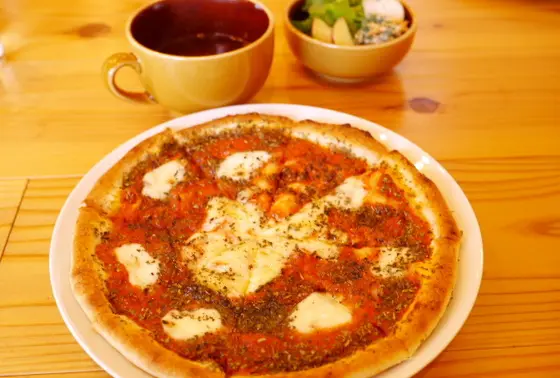 石窯ピザが食べれます