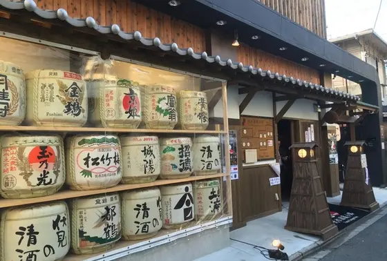 酒樽がズラリ！