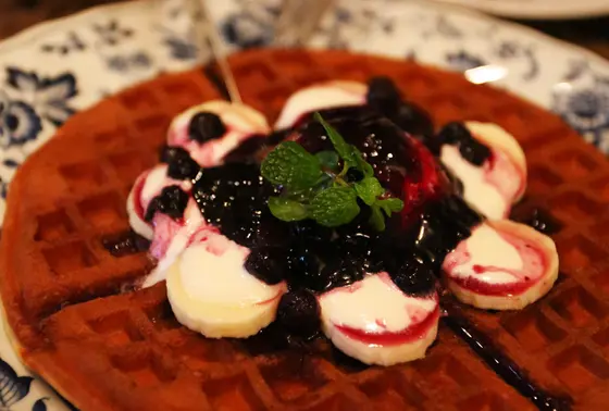 絶品のワッフル！