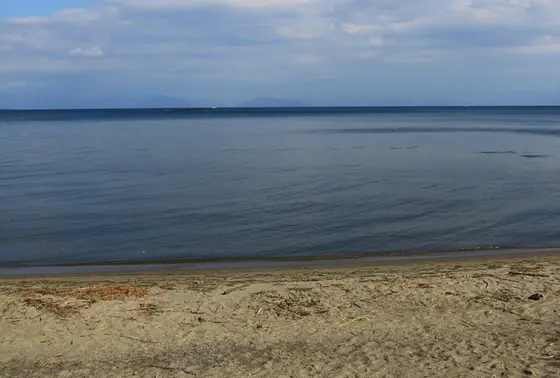 目の前には琵琶湖