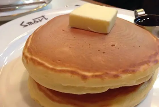 ホットケーキも美味しい。
