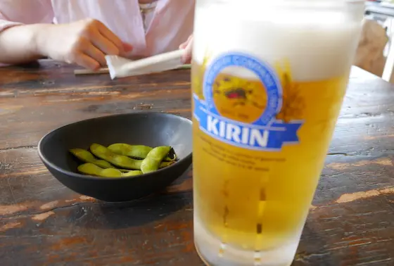 しらすにはビールが合いますｗ