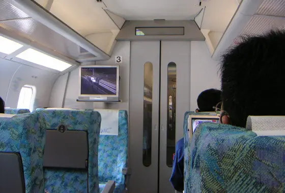 実際の車内風景