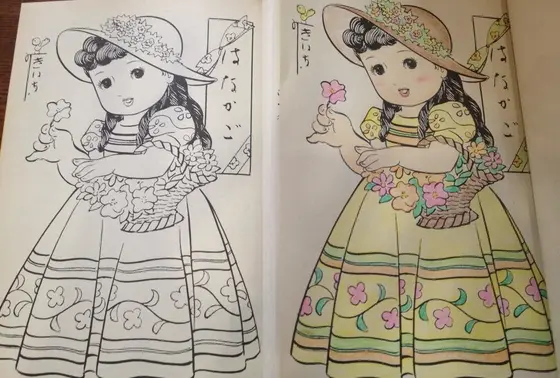 ぬり絵コーナーもあります！