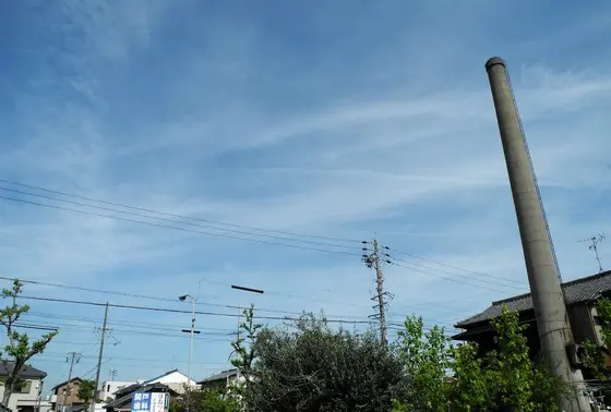 こちらは廃業の煙突