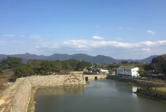 天守閣跡からの景色