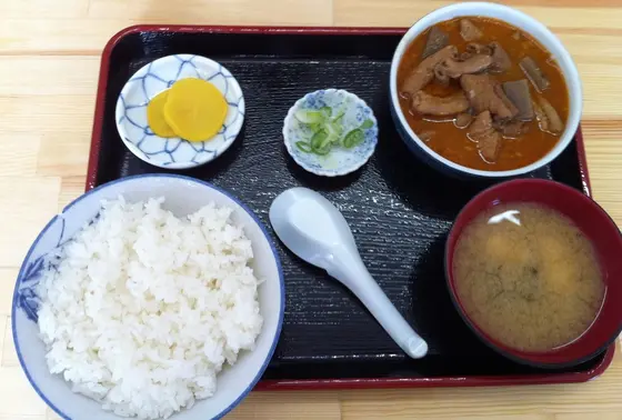もつ煮定食