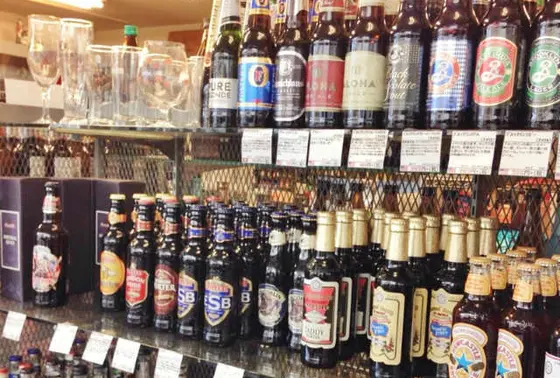 輸入ビールもたくさん