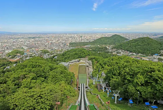 ジャンプ台の上から眺める景色