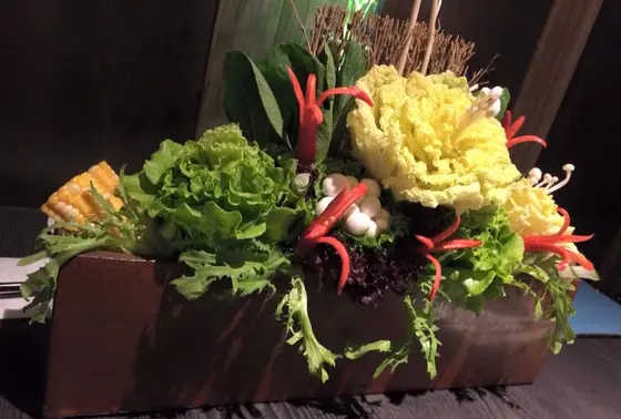 斬新な盛り付け・・・！