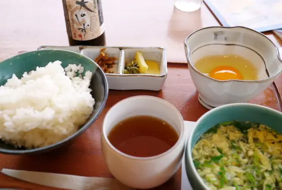 数量限定の卵がけご飯セット