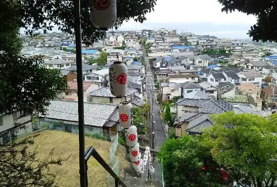 階段の上からの眺め