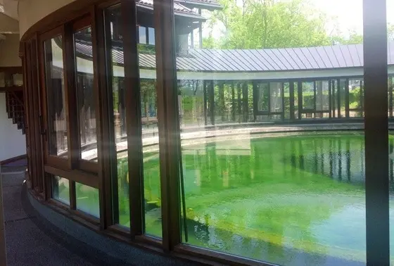 建物中央に「泉」