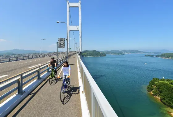 サイクリングしてる方も多い。