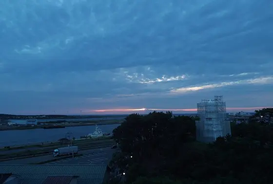 酒田の夕日