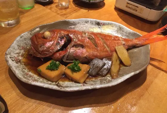 金目鯛の煮付け。